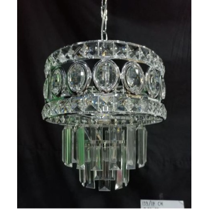 lampu gantung kristal frame mahkota classic hias modern 139 CHROME