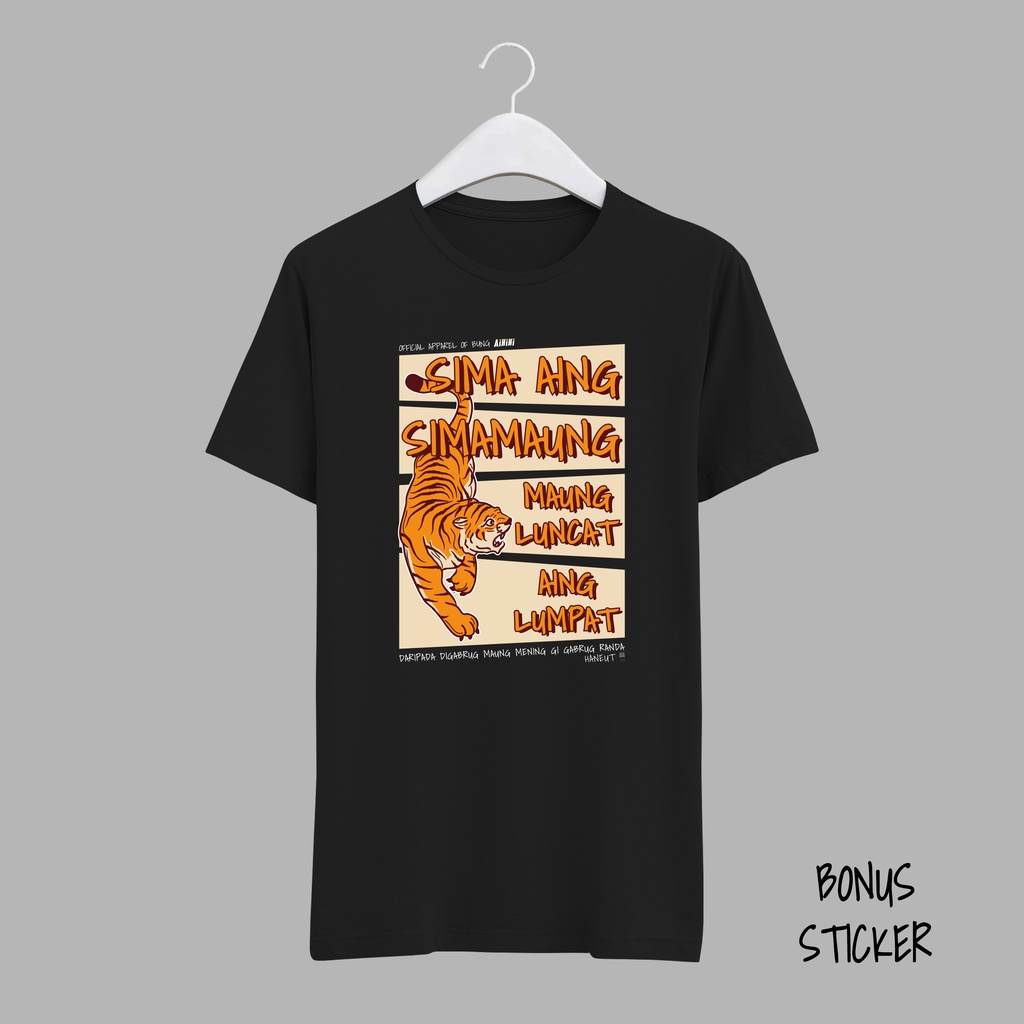 Aihihi Official Store - Tshirt Sima Aing Simamaung - Black