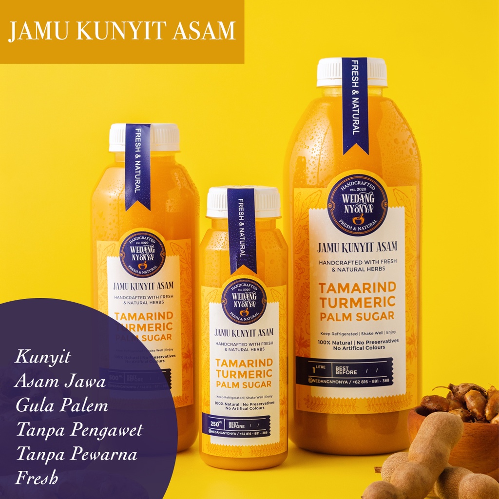 

Jamu Kunyit Asam - Wedang Nyonya 500ML/1000ML