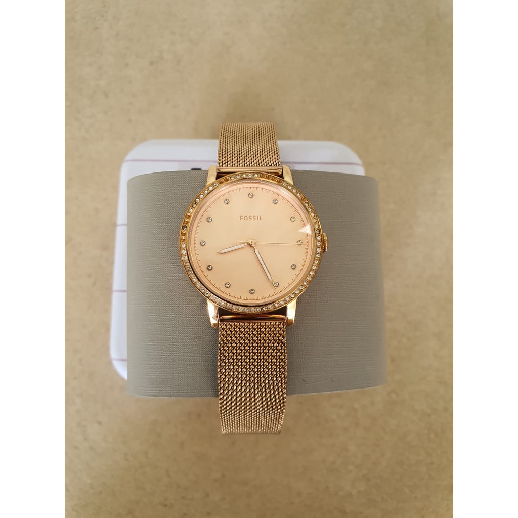 JAM TANGAN WANITA MERK FOSSIL/JAM TANGAN ROSE GOLD WANITA/JAM FOSSIL WANITA SECOND ROSE GOLD MURAH