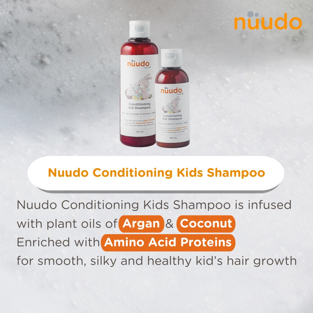 NUUDO Travel Size Gentle Baby To Toe Wash / Bubbly Kids Body Face Wash / Conditioning Kids Shampoo / Daily Moisturizing Body Lotion / Rash Cream/ Nourishing Hair Lotion / 60ML / 100ML / BANDUNG