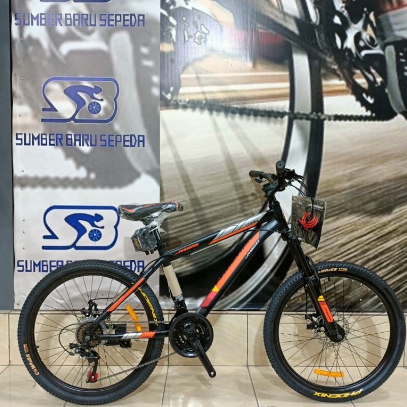 SEPEDA GUNUNG MTB PHOENIX 172 MX 7 SPEED 24 INCH