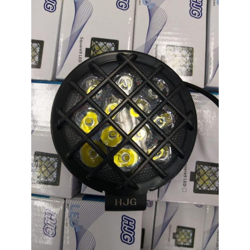 lampu tembak sorot mobil motor 12 led 12 volt bulat jaring