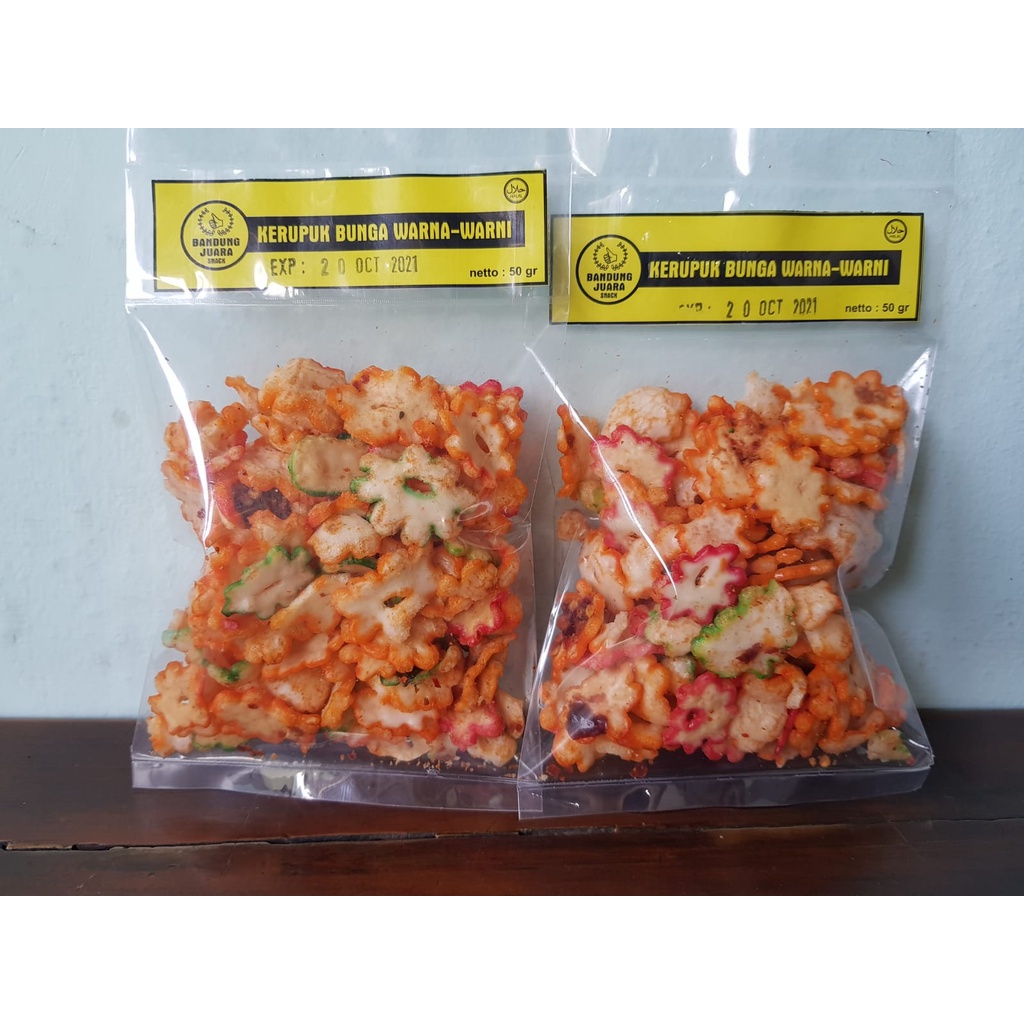 

Seblak Bunga Warna Warni 50 Gram