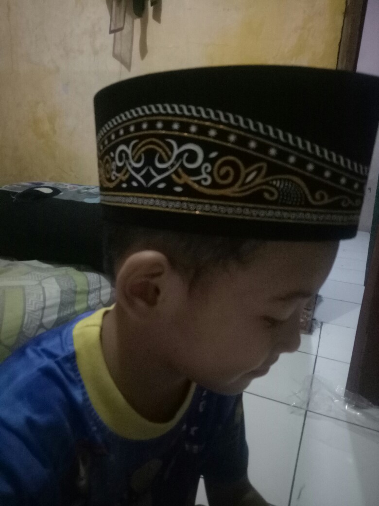 Peci Songkok Hitam Anak Dewasa Motif Karakter Kopiah Polos Batik Awing Wadimor Bhs Atlas Presiden