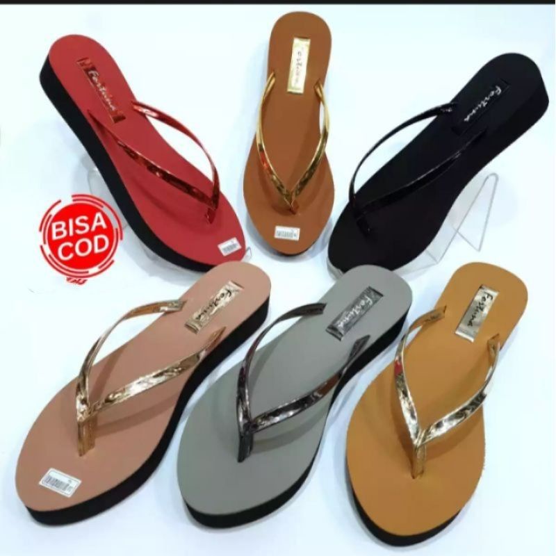 SANDAL JEPIT ANDIN SANDAL WEDGES SANDAL WANITA