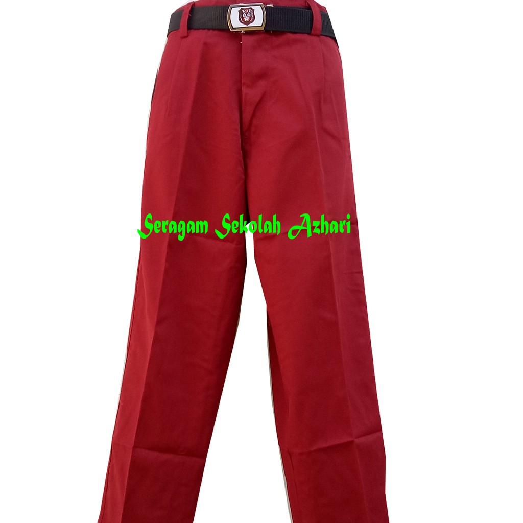 CELANA PANJANG SD MERAH ANAK LAKI LAKI-CELANA PANJANG SEKOLAH SD JUMBO BIG SIZE -CELANA SD SERAGAM S