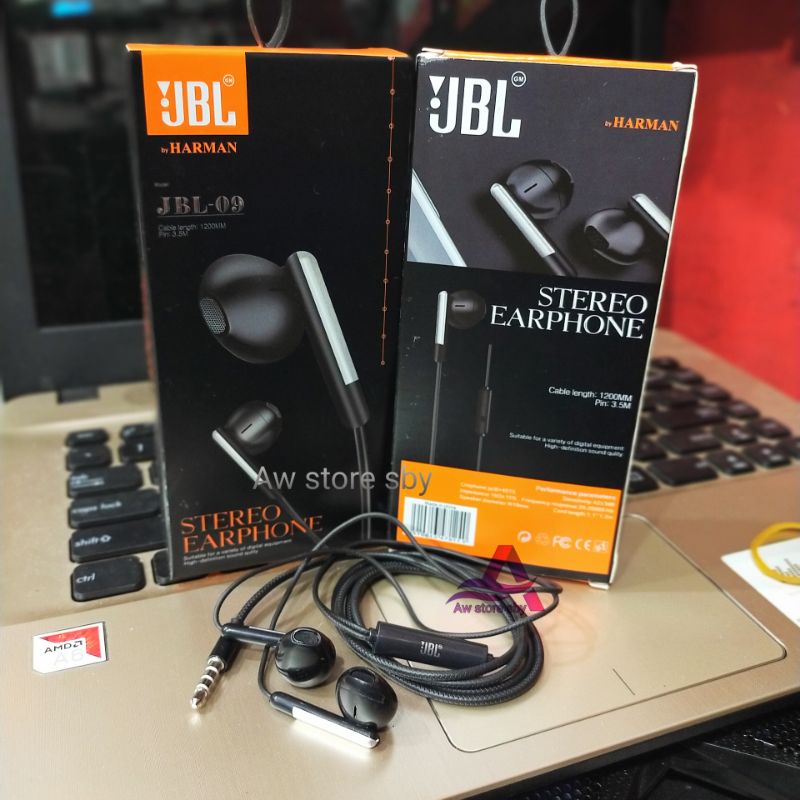 Headset JBL HD Sound Powerfull Bass Earphone JBL Bass Stereo