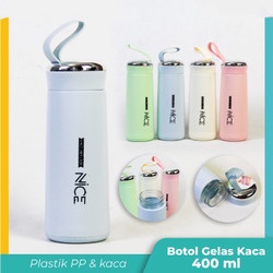 TERBARU!!!Botol Minum Kaca Nice Import 300ML / Botol Nice Tenteng murmer/ Botol Kaktus