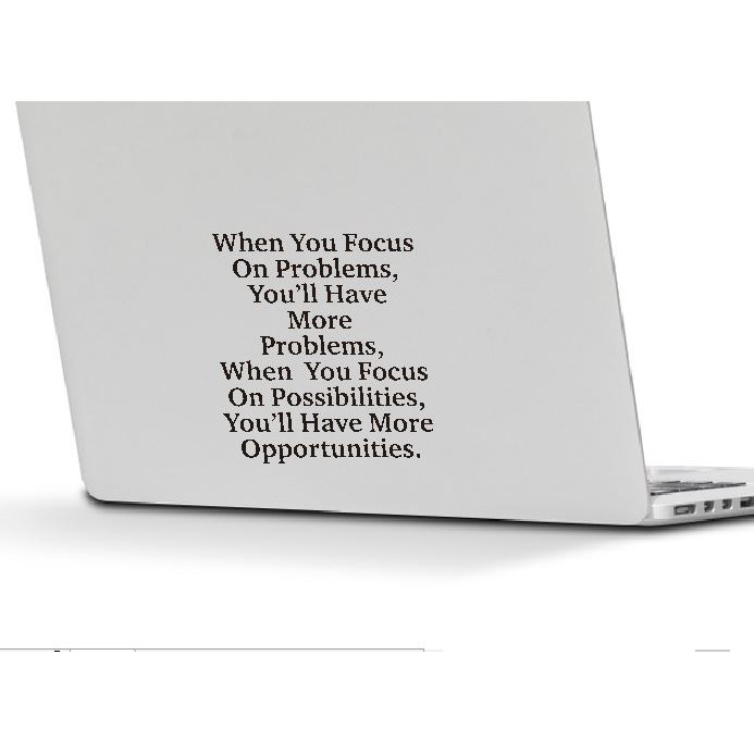 Stiker Laptop Helm Motor Mobil Kata Quotes When You Focus Inspirasi