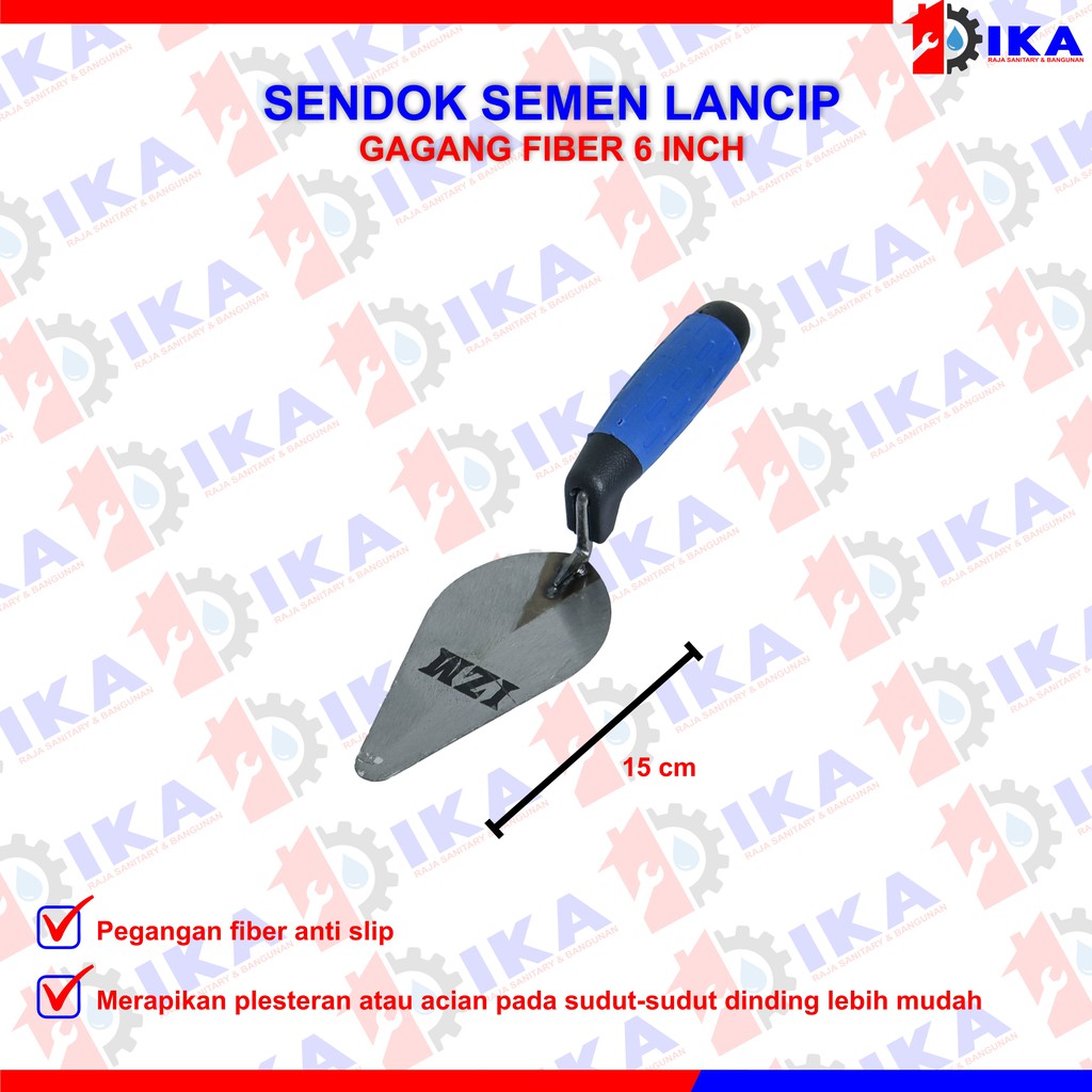 SENDOK SEMEN 6 INCH GAGANG FIBER COR TANAH SEKOP SKOP KECIL GALUR MRH