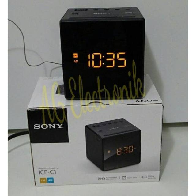 Radio ALARM Sony ICF-C1(AM,FM,ALARM)Original