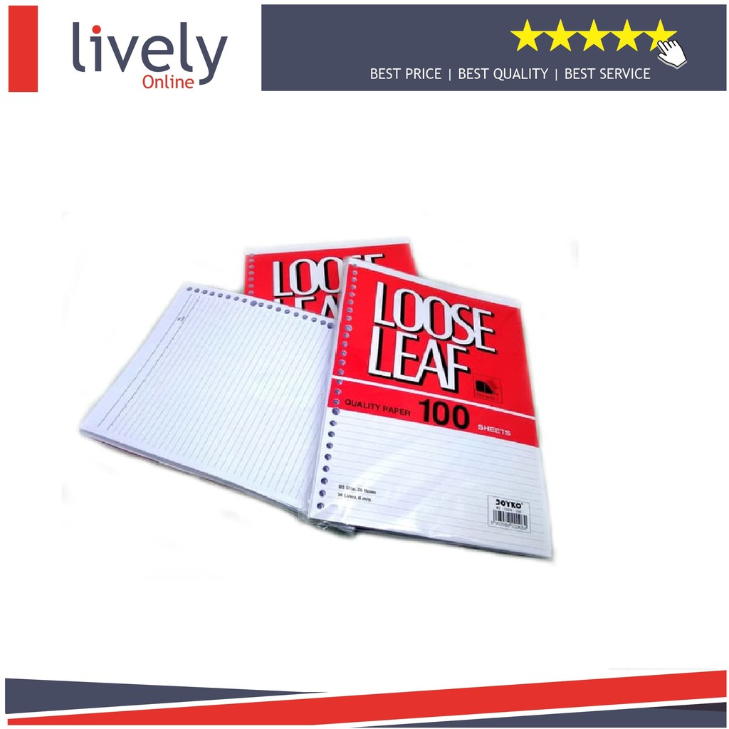 Loose Leaf Isi Kertas File / Binder Joyko B5-7026 isi 100 Lembar