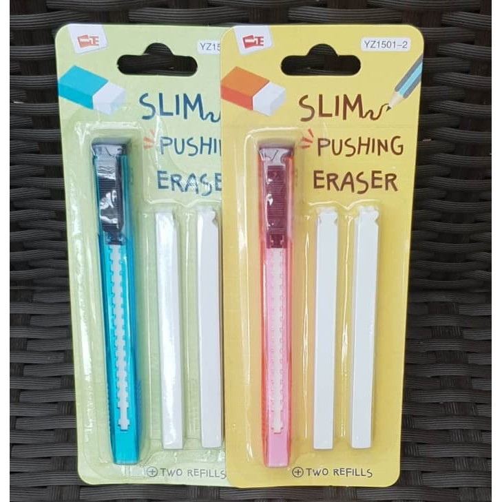 

Dijual KEPERLUAN STATIONERY SLIM PUSHING ERASER PENGHAPUS PEN INCLUDE REFILLS Murah