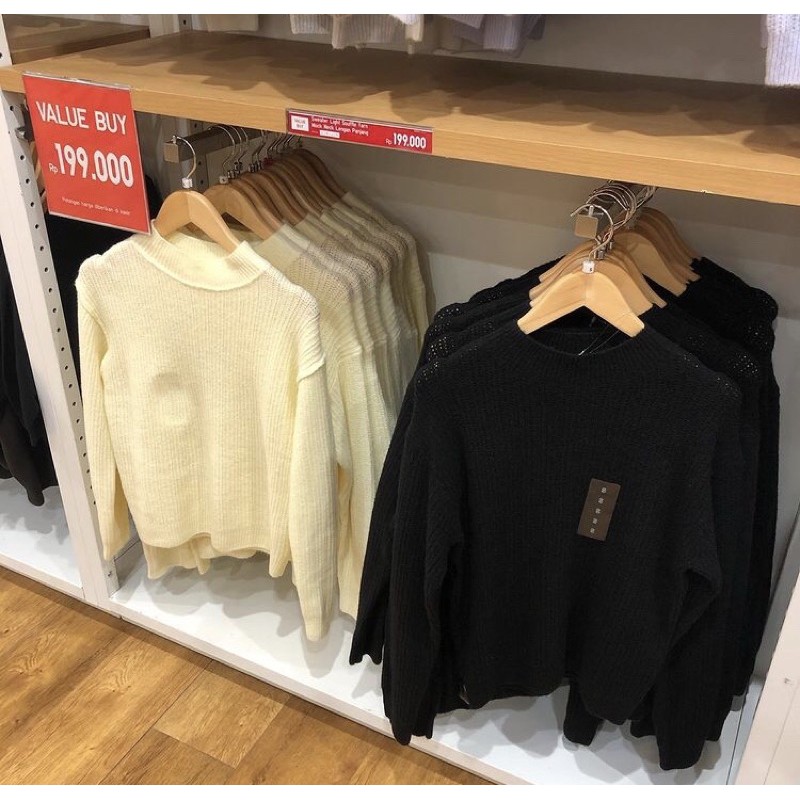 sweater rajut uniqlo