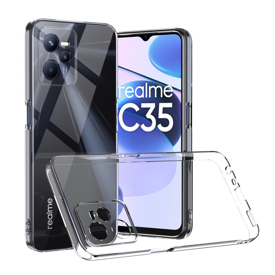 REALME C35 REALME C31 CASE HD BENING CLEAR SOFTCASE SILIKON KARET TRANSPARAN CASING PROTECT CAMERA COVER PELINDUNG KAMERA