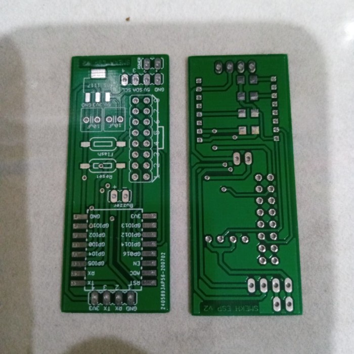 pcb esp12 dmd p10 single untuk jam sholat dll