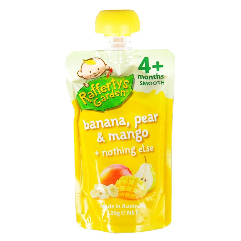 

Rafferty's Garden Banana, Pear & Mango Baby Food 4+ - 120g
