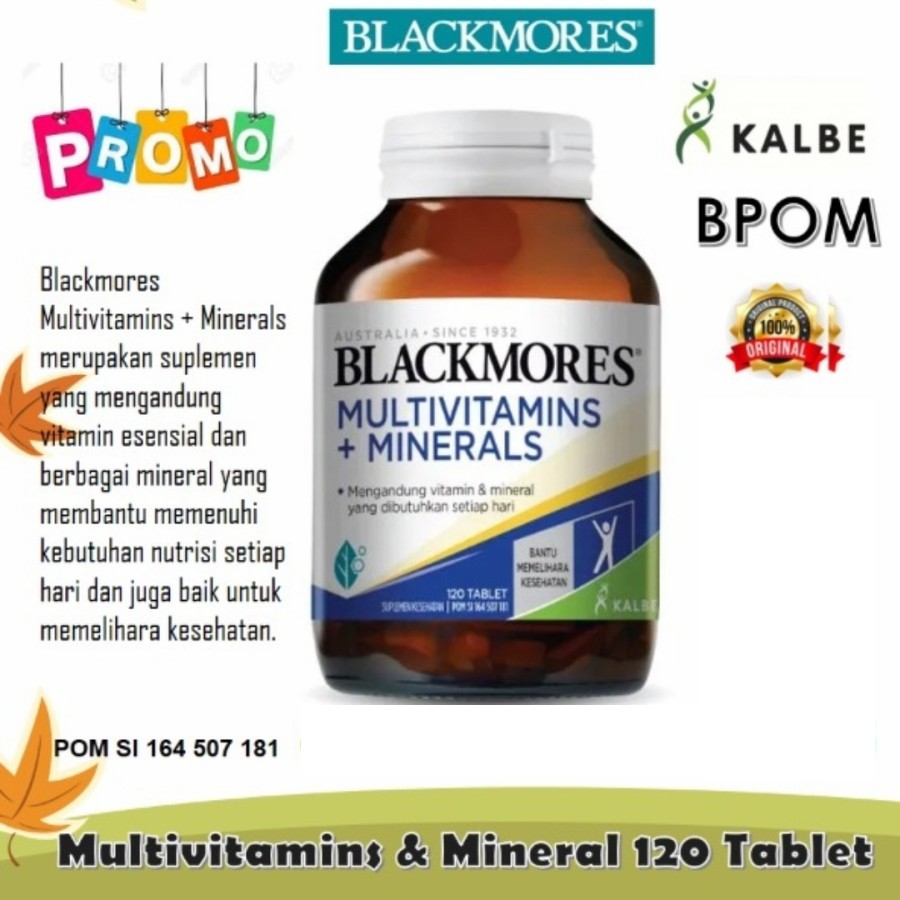 Blackmores Multivitamin & Minerals 120 Tablet