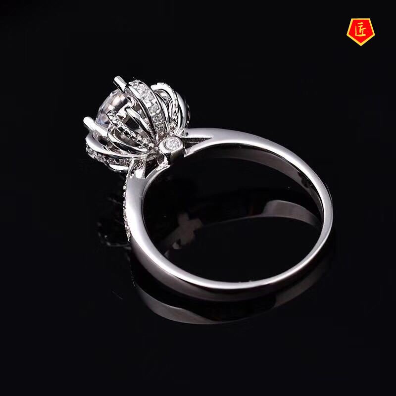 Wishing Fountain Ring Pt950 Platinum Moissanite