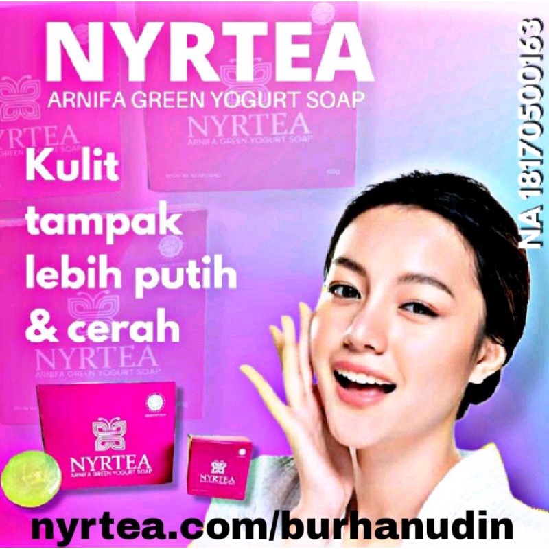 Nyrtea Sabun Perawatan Wajah Pemutih badan Bpom Hallal