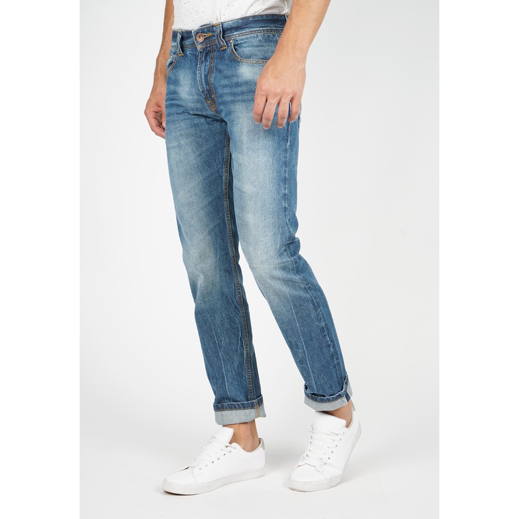 Pantalons en Jeans Tom Tailor Josh pour homme, coupe régulière/droite