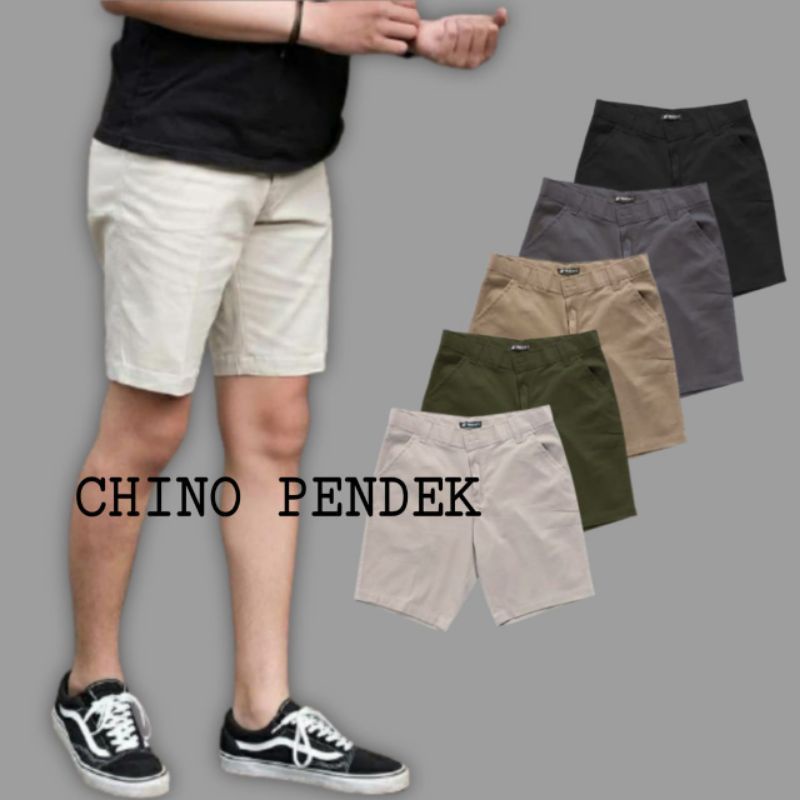 celana chino pendek pria chinos original dewasa pria