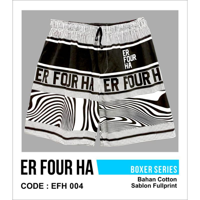 Boxer Sablon EFH004 l Celana Boxer Katun Murah