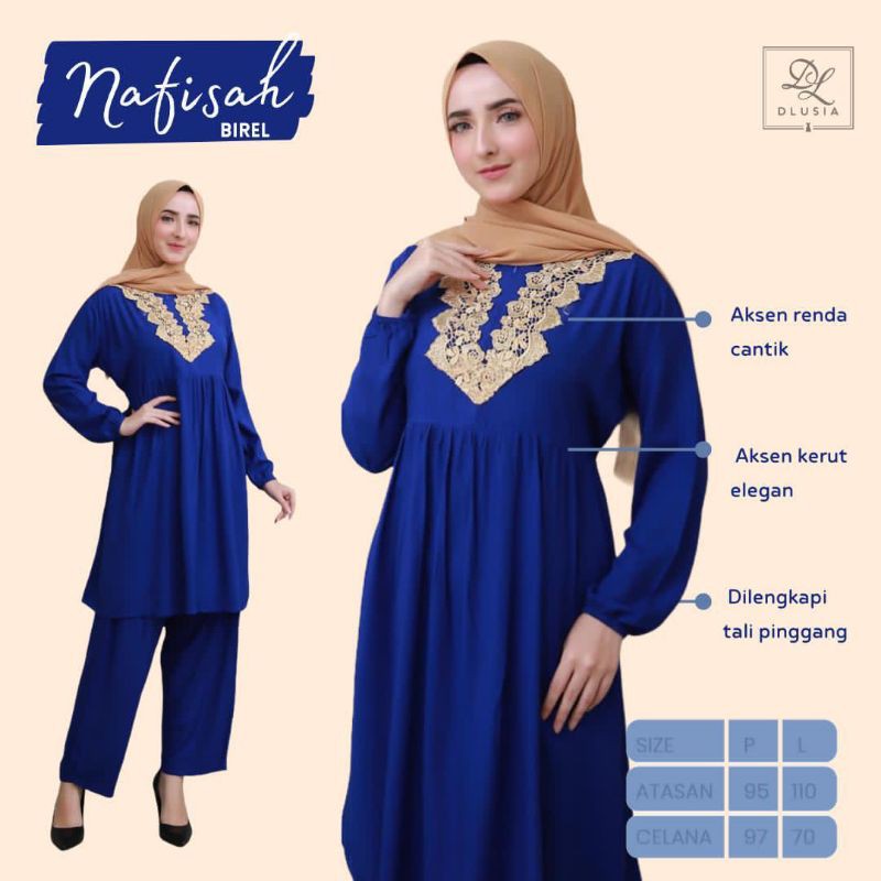 Daster Arab DLUSIA NAFISAH Baju setelan Tunik Rayon