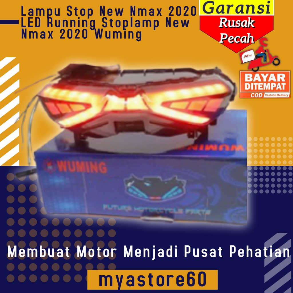 Lampu Stop New Nmax 2020 LED Running Stoplamp New Nmax 2020 Wuming