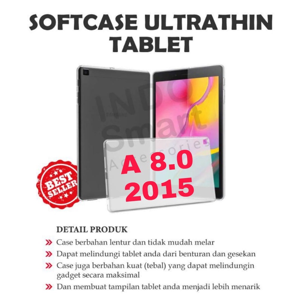 Softcase Samsung Tab A8 inchi T350 T355 P355 P350 P355Y Tab A 8 Ultrathin Galaxy Case Silicon Bening
