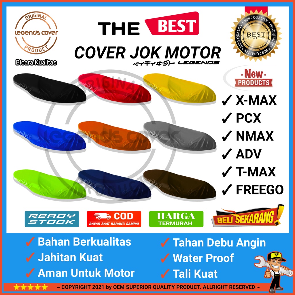 Sarung Jok Cover Jok Motor XMAX Waterproof Ukuran Jumbo / Terlaris