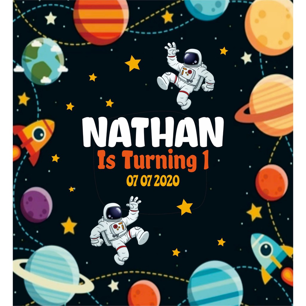 Tas Ultah Mika Full 25 x 18 x 23-Astronot