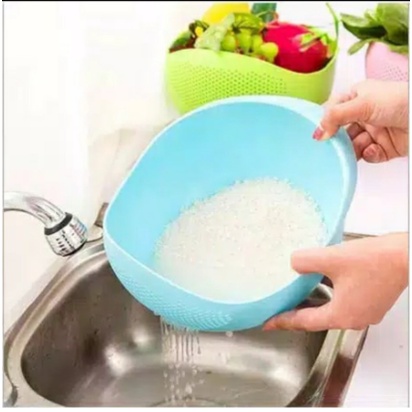 Wadah Cuci Beras Buah Sayur Saringan Wadah Baskom Serbaguna / Multifunction Bowl