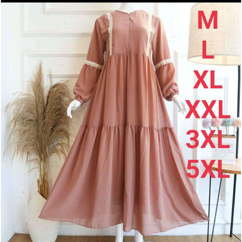 AMILLA GAMIS RENDA GAMIS JUMBO GAMIS MURAH BISA COD SIZE BIG 5XL 3XL XL L M BISA COD