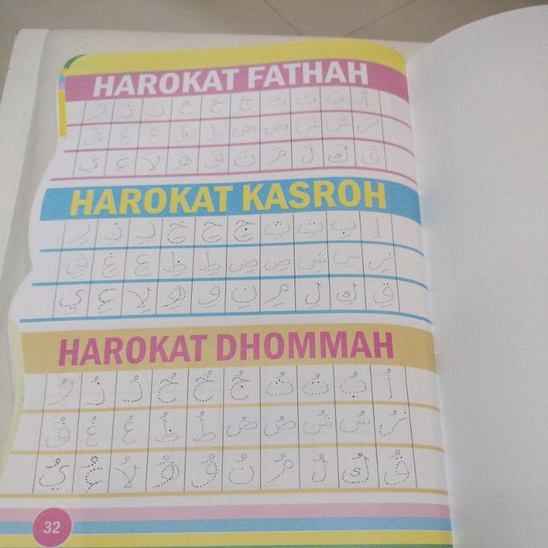 buku menulis dan mewarnai huruf hijaiyah (19x27cm)