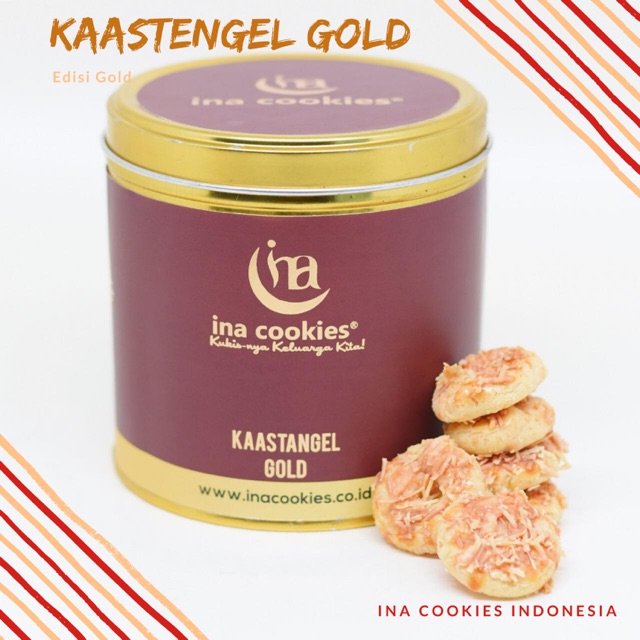 

INA COOKIES GOLD - Kue Lebaran | Kaastengel Gold