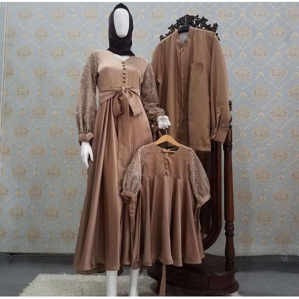Set Couple Keluarga/ Gamis Keluarga/ Baju Keluarga