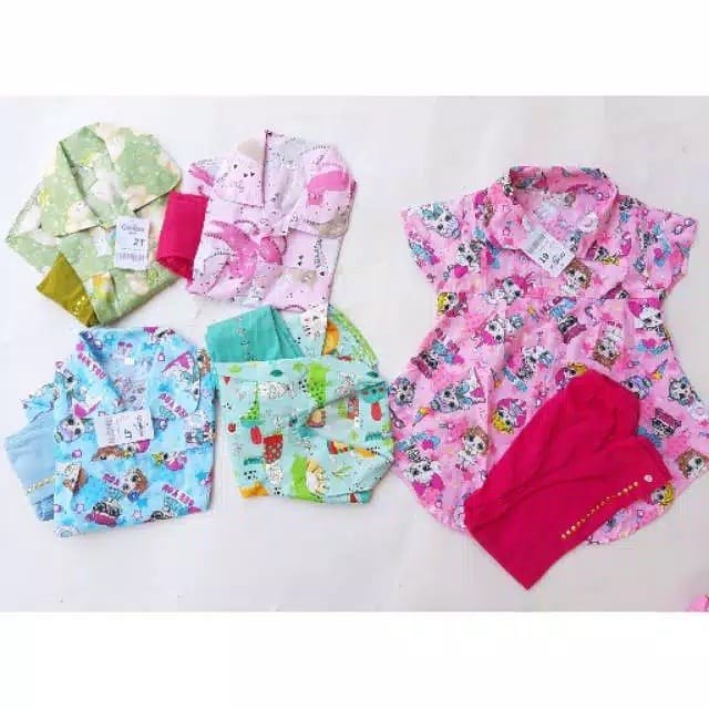 COD Grosir 10PCS Setelan Baju Tunik Kemeja dan Celana COD Grosir 10PCS Setelan Baju Tunik Kemeja dan Celana