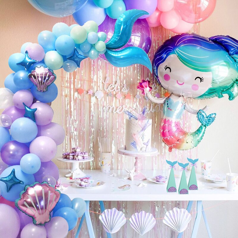 Balon Foil Desain Kerang Untuk Dekorasi Pesta Ulang Tahun / Baby Shower / Pernikahan