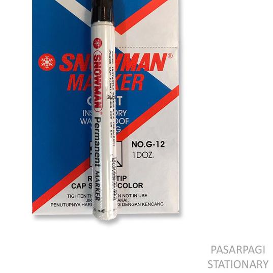 

☪ spidol permanent snowman g-12 ™