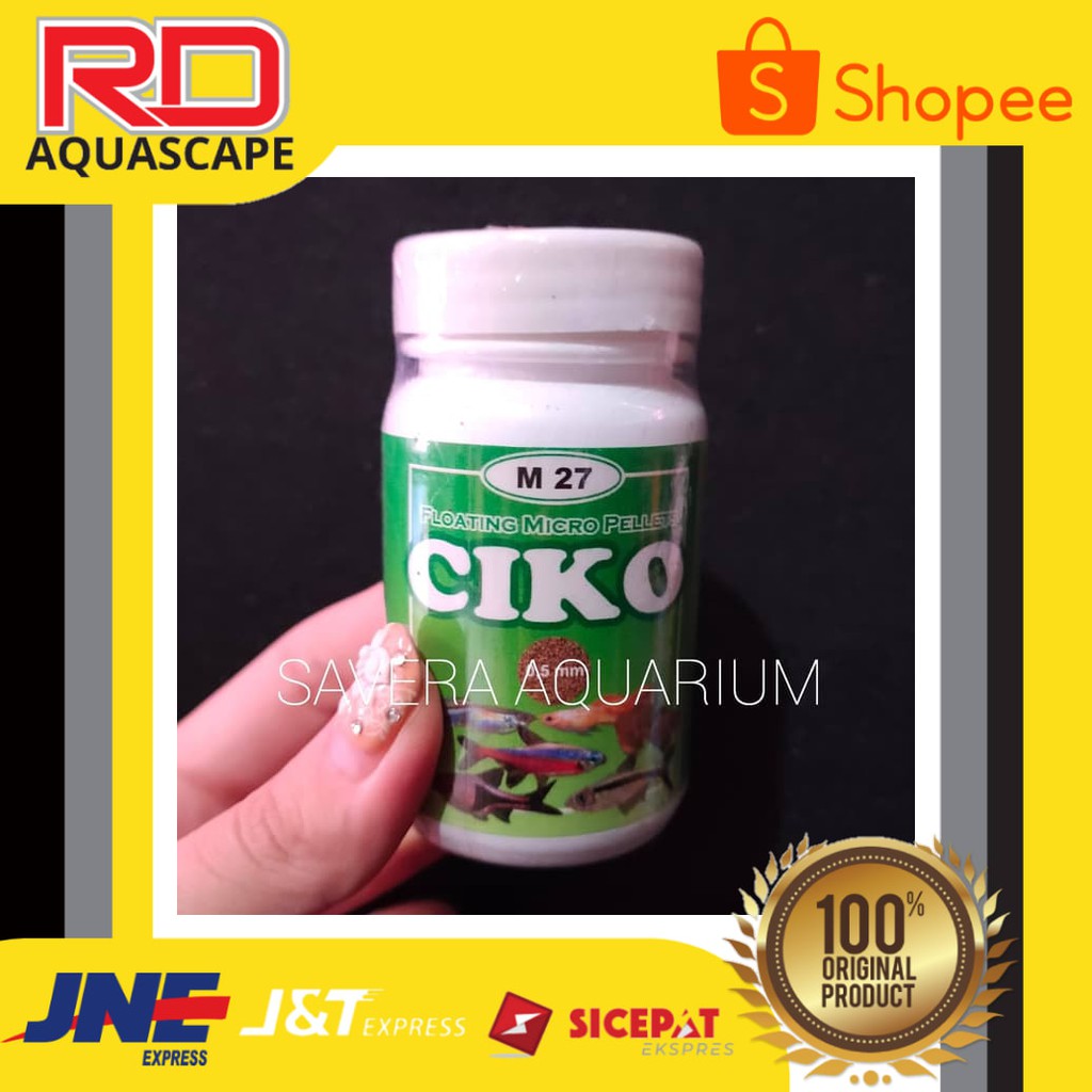 

CIKO 40 GRAM / MICRO PELLET / MAKANAN IKAN KECIL NEON GUPPY CUPANG ORIGINAL-GARANSI
