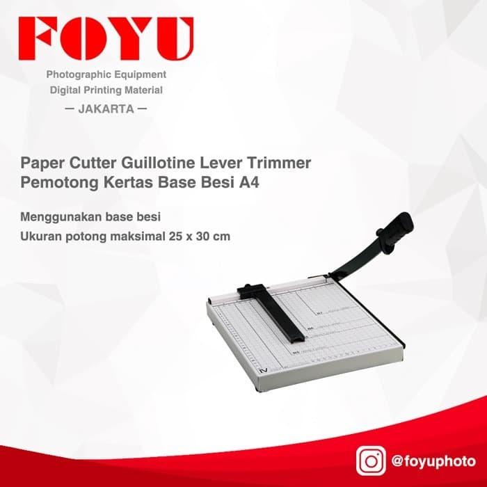 

Pemotong Kertas Paper Cutter Guillotine Lever Trimmer Pemotong Kertas Base Besi A4