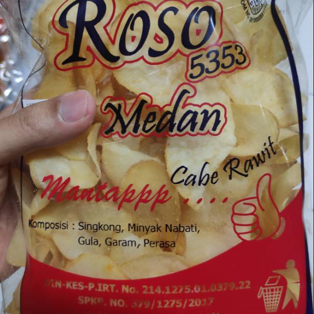 

Keripik Singkong ROSO 5353 Rasa Cabe Rawit