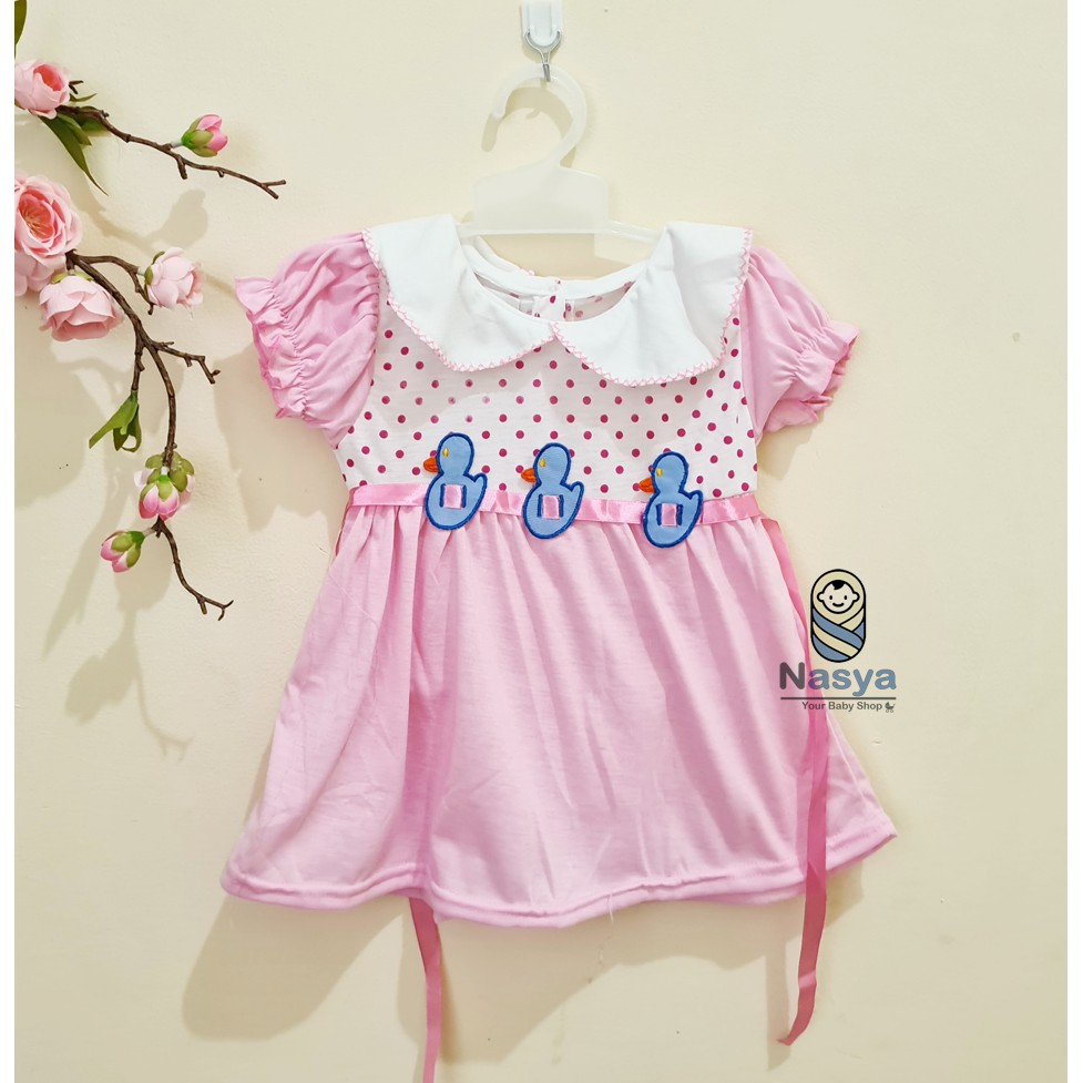 [MK-002] Baju Bayi 0-12 m / Dress Anak Perempuan motif hello kitty (bonus celana)