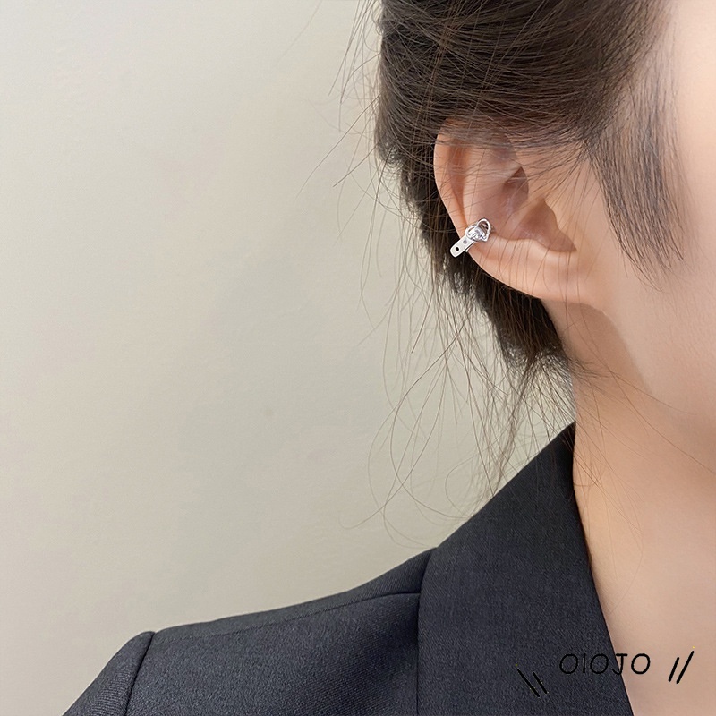 Klip telinga anting-anting cinta Korea Aksesoris Fashion - ol