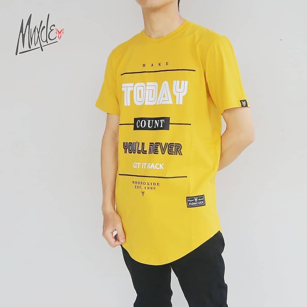 DUNIA Kaos Longline MOONOXIDE Original / Kaos Young Lex / Kaos Long Line / Long Shirt Streetwear