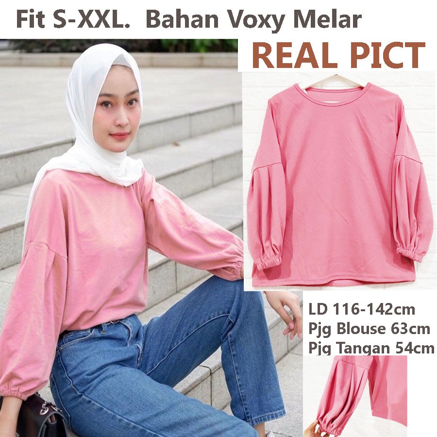 BLOUSE LUCY LENGAN BALON CARLINA FASHION