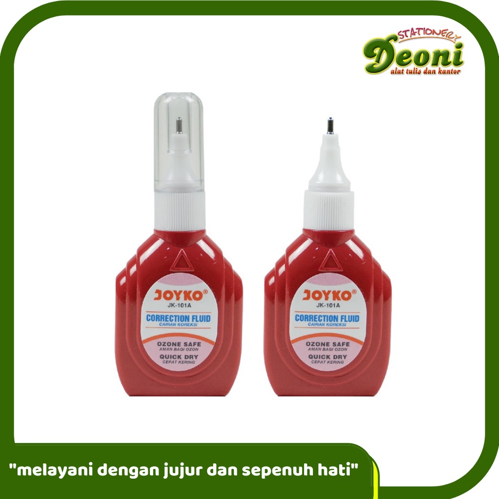 

JOYKO JK-101A Correction Fluid / Cairan Koreksi / Penghapus Cair Tipe X