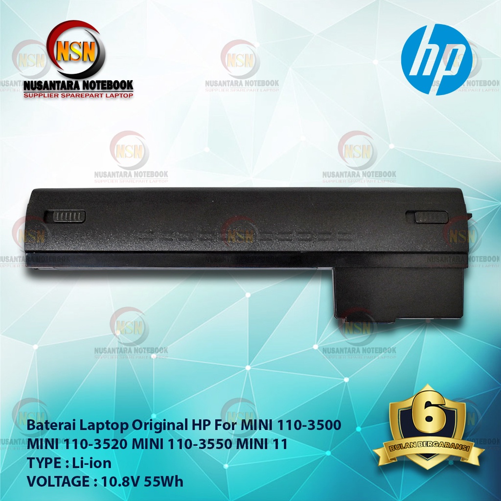 Baterai Original Laptop HP MINI 110-3500 MINI 110-3520 MINI 110-3550 MINI 11